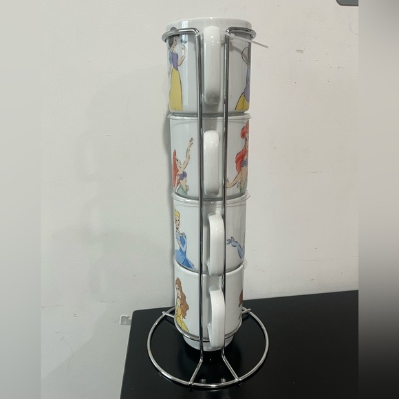 Disney Princess stackable mugs and holder - Picture 4 of 7